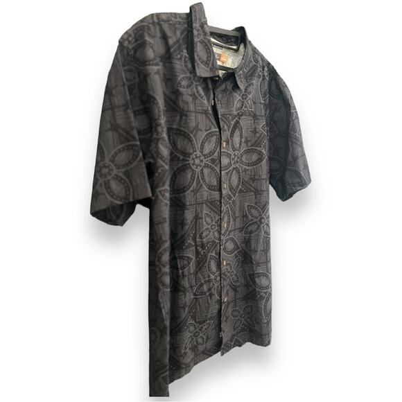 Quiksilver - Waterman Hawaiian Tropical Short Sleeve Shirt - NWOT 2 XL - Picture 6 of 9